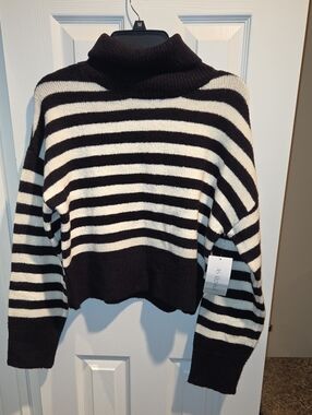 AS Revival Striped Turtleneck Sweater